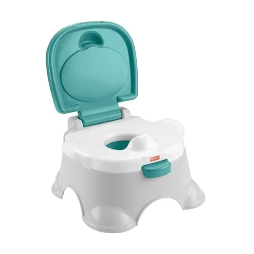 Fisher-Price 3-in-1 Töpfchen - Praktisches Töpfchen-Set mit Trainingstoilettenring und abnehmbarem Sitz, ideal für den Einstieg ins Toilettentraining ab 1 Jahr.