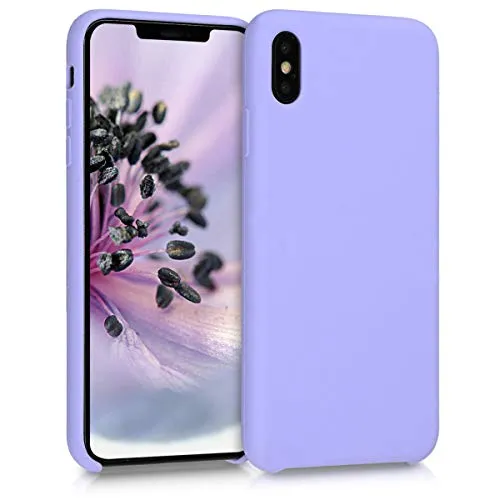 kwmobile Handyhülle für Apple iPhone XS Max Hülle - Case Silikon - Kabelloses Laden - Schutzhülle Cover in Lavendel