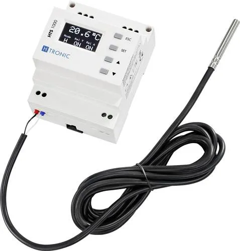 H-Tronic HTS 1000 Temperaturschalter - Steuerungen für präzise Temperaturregelung von -99 °C bis +850 °C, ideal für Heizungen, Klimaanlagen und Gewächshäuser mit übersichtlichem OLED-Display.