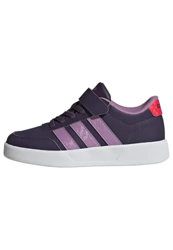 adidas BREAKNET 3.0 Shoes Children Schuhe, Aurora Plum/preloved Purple/Lucid red, 28 EU