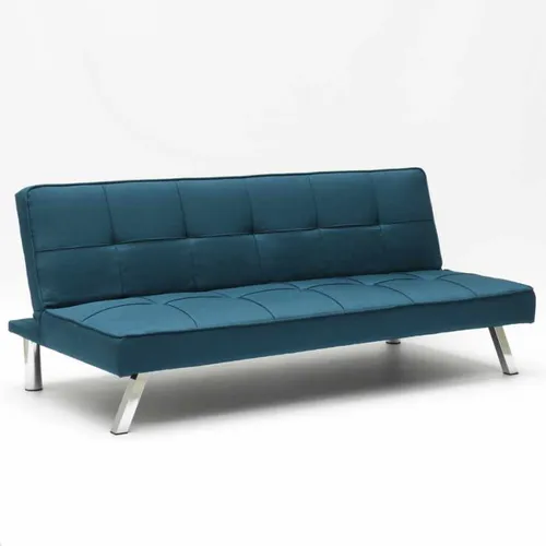 Design Schlafsofa Gemma, moderne 2-Sitzer Couch Mit Schlaffunktion - Blau