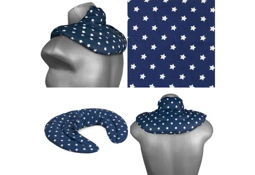 Giraffenland Kirschkernkissen Nackenhörnchen mit Stehkragen Kirschkernkissen - Wärme Nackenkissen, Wärmekissen Mikrowelle/Backofen, Kältekissen Kühlschrank/Gefriertruhe