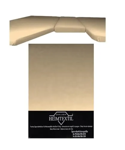 EXKLUSIV HEIMTEXTIL Spannbettlaken Frottee 3-teilig - Spannbettlaken für Wohnmobile, aus weichem Frottee mit Rundumgummizug für perfekten Sitz und hohen Schlafkomfort.