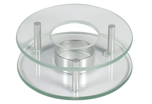 HIT Trading B.V. Stövchen rund 12 cm Glas