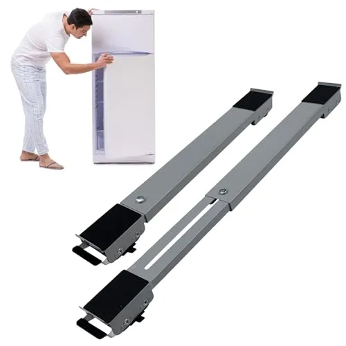 Baxcdyswe Waschmaschinen Untergestell, Möbelroller, Untergestell für Waschmaschine, Möbeltransportrollen, Kühlschrank Untergestell mit Rollen Furniture Mover mit 24 Räder er Bis 300 Kg (Grau)