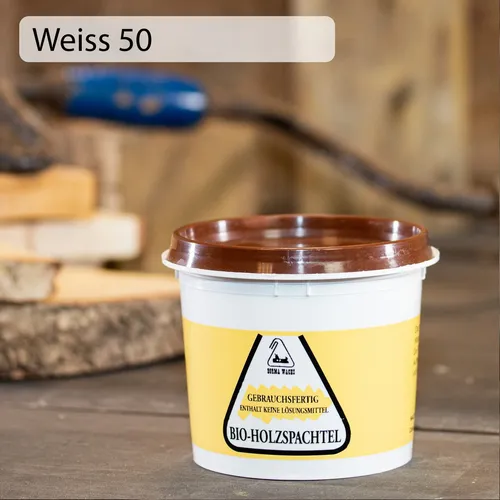 Holzspachtel Holzkitt Spachtelmasse für Holz - Weiss - 500g