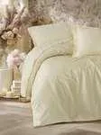 L'Essentiel Satin-Bettwäscheset für Einzelbett XXL - Beige - Erleben Sie höchsten Schlafkomfort mit unserem eleganten Satin-Bettwäscheset aus 100% Baumwollsatin. Ideal für Einzelbetten, maschinenwaschbar und mit praktischem Verschlusssystem für einfachen Gebrauch.