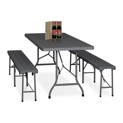 Bierzeltgarnitur 3-tlg klappbar