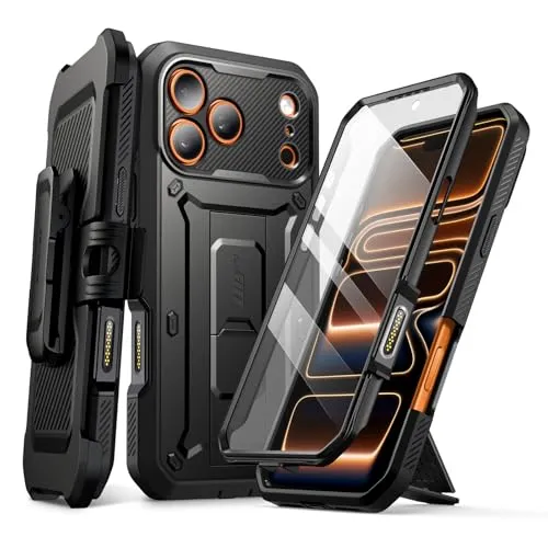SUPCASE Unicorn Beetle Pro für iPhone 17 Pro - Robuste Outdoor Handyhülle mit militärischer Stoßfestigkeit, integrierter Kamerasteuerung und abnehmbarem 360° Gürtelclip für ultimativen Schutz und Komfort.