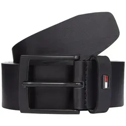 Tommy Hilfiger Ledergürtel ADAN 3.5 EXT mit Metalllogopatch in schwarz von Tommy Hilfiger
