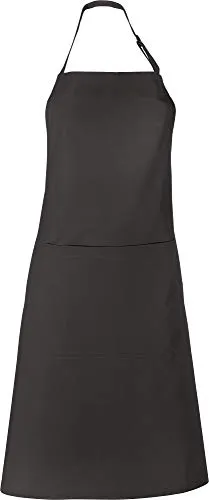 REDBEST Koch-Schürze, Küchenschürze Seattle, 100% Baumwolle - verstellbare Halsschlaufe, große Aufsatztasche, Bindeband - glattes, robustes Gewebe (weitere Farben)