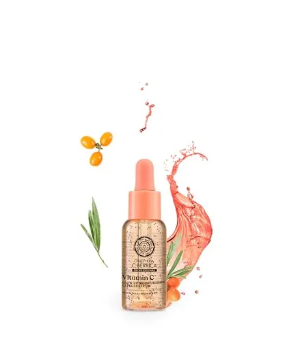 Natura Siberica OBLEPIKHA C-BERRICA Glow Up Feuchtigkeitskapsel-Serum - Intensiv hydratisierendes Vitamin-C-Serum für strahlende Haut - 30 ml