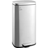SVITA Mülleimer TQ30 - 30L Treteimer aus Edelstahl, Soft-Close Deckel und Inneneimer für geräuschloses Entsorgen, ideal für Küche und Büro