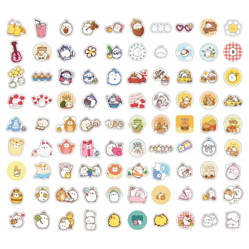 Sakami Merchandise Sticker Molang Sticker Pack Sweet Moments