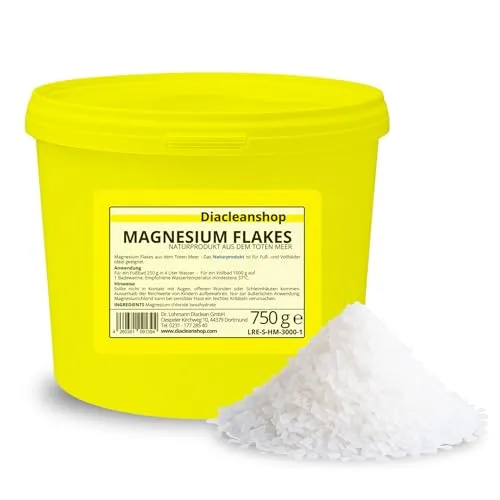 Produktbild Magnesium Flakes 750g aus dem Toten Meer – 100 % naturreines Badesalz, ideal für Fußbäder, Vollbäder & Wellness, auch perfekt zur einfachen Herstellung von hochwertigem Magnesiumöl