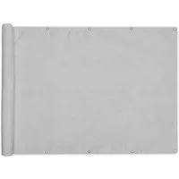 Sol Royal Balkon Sichtschutz PES SolVision PB2 Grau 100x500cm - Blickdichter Balkon-Sichtschutz aus stabilen 100% Polyester, ideal für ungestörte Stunden. Einfache Montage mit reißfester Kordel, witterungsfest und pflegeleicht bei 40° waschbar.