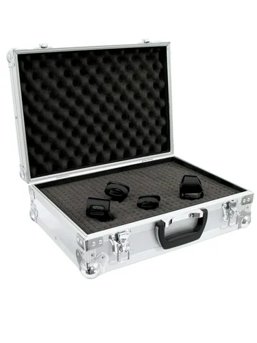 Roadinger Universal Flightcase 350 x 460 x 160 mm - Professionelles Case mit Aluminium-Optik und anpassbarer Schaumeinlage für optimalen Schutz Ihrer Geräte. Ideal für Musiker und Techniker.