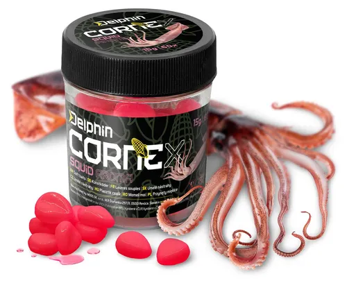 Delphin CorneX Karpfen Mais Gummiköder Tintenfisch Pink von Delphin