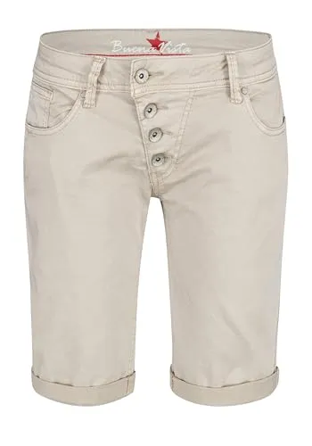 Buena Vista Malibu-Short Stoffhose in Beige, Größe S - Damen-Shorts aus Stretch Twill für perfekten Tragekomfort und lässigen Stil, ideal für warme Tage.