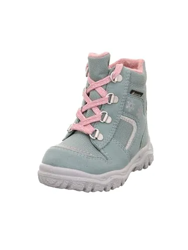 Superfit Husky Schneestiefel, HELLGRÜN/ROSA 7500, 21 EU Schmal - Wanderschuhe für Kinder, wasserfest und warm gefüttert, ideal für winterliche Abenteuer im Freien.