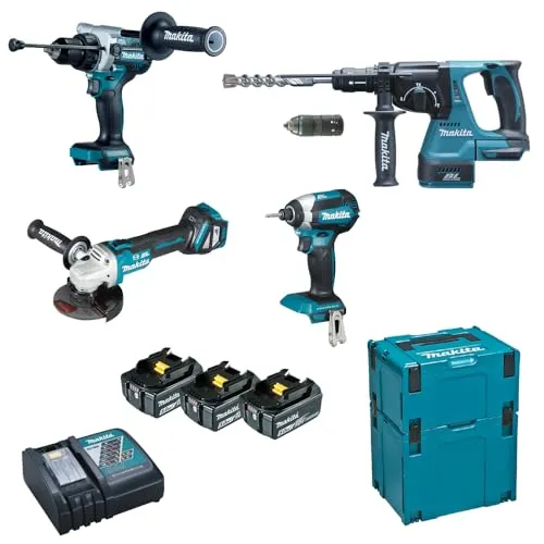 Makita Combo DTD153+DHP486+DGA513 BL 18V LXT 5Ah