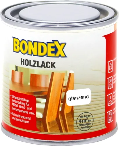 Bondex Holzlack glänzend 0,25L Klarlack Holz Lack Möbellack Versiegelung innen