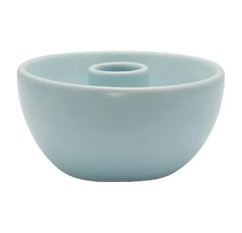 Greengate Kerzenhalter Kerzenleuchter Rund Pale Blue (10 cm)