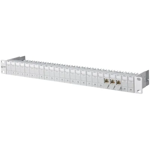 METZ CONNECT C6Amodul 24 Port 180 M 1HE - GHMT zertifiziert, ideal für 10 GBit Ethernet und Power over Ethernet (PoE)