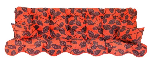 Kühnemuth Auflagekissen Set für Hollywoodschaukeln 180x50 cm - Sitzkissen für Hollywoodschaukeln, mit weicher Flocken Weichschaum Polsterung für optimalen Komfort und eine Stärke von 100 mm.