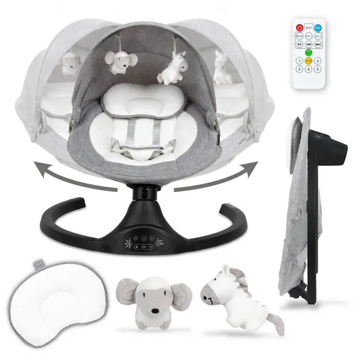 COIL Elektrische Babywippe – Multifunktionale Babyschaukel mit 5 Wippgeschwindigkeiten