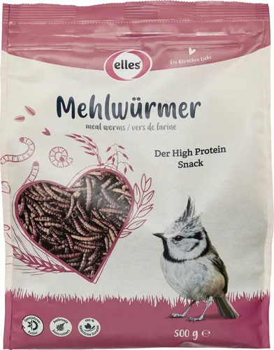 Elles Wildvogelfutter Mehlwürmer 500 g