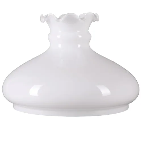 Home4Living Lampenschirm Petroleumglas mit Rüsche 230mm von H4L