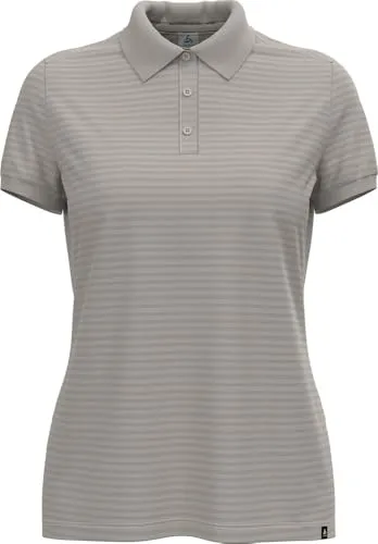 ODLO Wandershirt Damen Ascent Natural I Funktionsshirt Wandern Atmungsaktiv I Polo Shirt