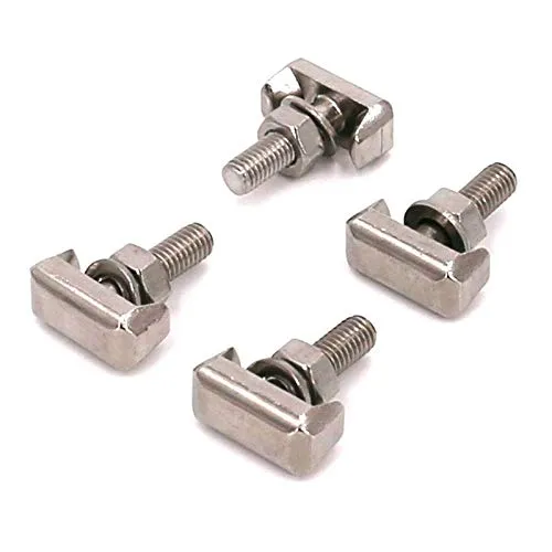 ZHITING 4 pcs Auto Batterieklemmen T-Bolt Batterie Polklemmen Steckverbinder M6 Schrauben Battery Terminal Zubehör für Boot Motorrad