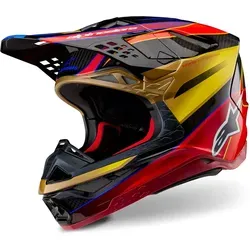 Alpinestars Supertech S-M10 Era 2024 Motocross Helm, Größe M - Leichter und sicherer Motocross Helm mit nur 1260g. Ideal für anspruchsvolle Fahrer, bietet er optimalen Komfort und Schutz beim Fahren.