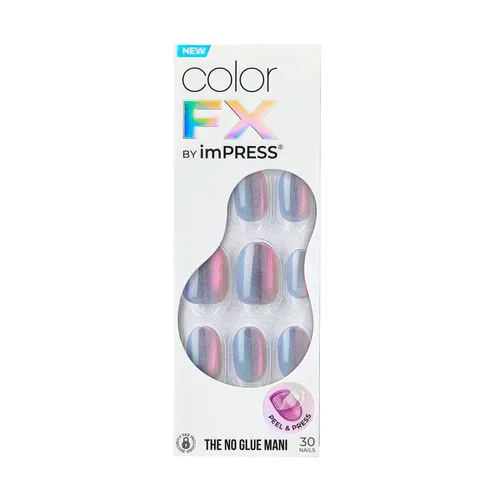 Selbstklebende Nägel iMPRESS Color FX (Fly Up) - 30 Stück - Kreative und einfach anzubringende künstliche Nägel für einen stylishen Look. Ideal für schnelle Maniküre ohne Kleber, perfekt für Damen, die Wert auf Design legen.