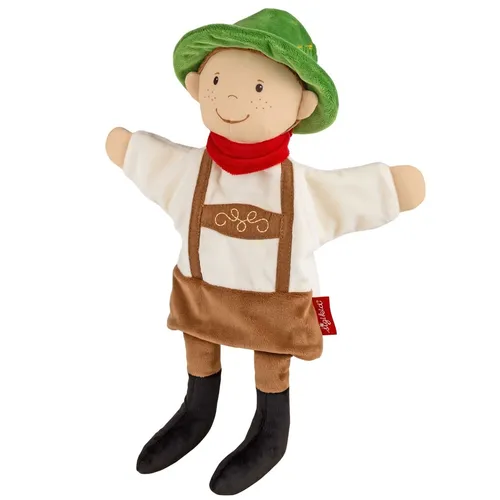 Sigikid Handspielpuppe Seppl - 34 cm große Kuschel- und Theaterpuppe, fördert Sprache und Fantasie beim Spielen