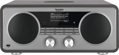 TechniSat DIGITRADIO 602 - Stilvolles Internetradio mit CD-Player, DAB+ und Wireless Charging in Anthrazit Silber, ideal für Musikliebhaber und vielseitige Hörmöglichkeiten