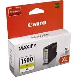 Original Canon Tinten Patrone PGI-1500 XL gelb - Hohe Kapazität von 935 Seiten, ideal für Maxify Drucker und langlebige Ausdrucke