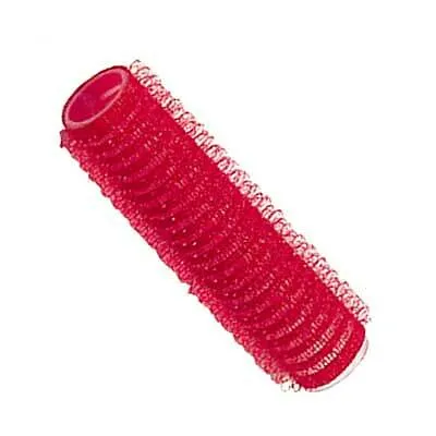 Comair Haftwickler 13 mm, rot, 12er Beutel - Praktische Haftwickler für voluminöse Locken, sitzen fest im Haar ohne Clip oder Gummi, ideal für ein schnelles Styling.