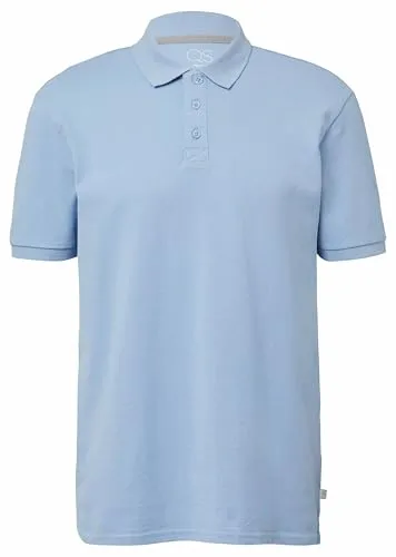 QS Herren 2165559 Polo Shirt, himmelblau, L