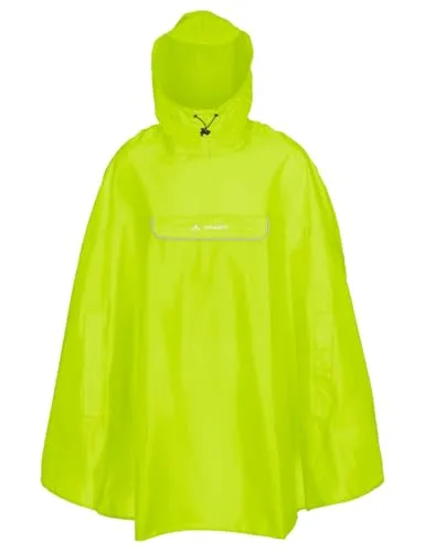 VAUDE Valdipino Rad-Regenponcho - Leicht & Wasserdicht - Funktionsjacke für Radfahrer, umweltfreundlich aus recyceltem Polyester, mit Bluesign®-Zertifikat und Eco Finish für optimalen Wetterschutz.