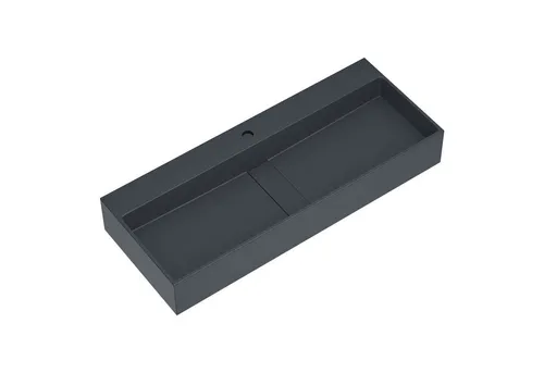 Mai & Mai Waschbecken Aufsatzwaschbecken mineralguss inkl. Ablaufgarnitur 1/2 Armaturloch