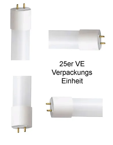 LED Ers. Röhre T8, 18 Watt, 1750 Lumen, 25er Pack, Neutral Weiß - Effiziente LED-Röhre mit 1750 Lumen, ideal für die Innenbeleuchtung. Hohe Lebensdauer von bis zu 15.000 Stunden und geringer Energieverbrauch – perfekt für jeden Raum!