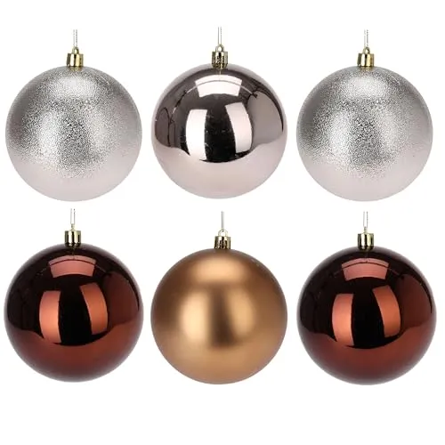 Weihnachtskugeln aus Kunststoff in orange von Annastore