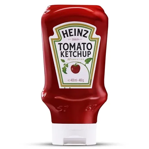 Heinz Tomato Ketchup 400 ml - Der Klassiker - Ketchup von Heinz, 400 ml - Ideal zum Verfeinern von Gerichten, unverwechselbarer Geschmack und perfekte Würze für alle Liebhaber von Tomatenketchup.
