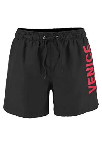 Badeshorts VENICE BEACH Herren, Schwarz, Gr. M