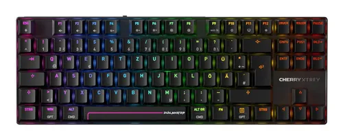 XTRFY MX 8.2 Pro TMR Wireless Gaming-Tastatur - Funk-Gaming-Tastatur mit deutschem Layout und hochwertigen Cherry MK Crystal-Schaltern. RGB-Beleuchtung sorgt für individuelle Anpassung und stylisches Gaming-Setup.
