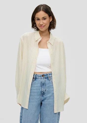 QS Langarmbluse Bluse Longbluse mit Streifen