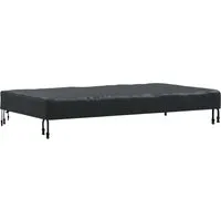 vidaXL Tischdecken Uni Schwarz 102 x 202 x 15 cm Stoff 4106095